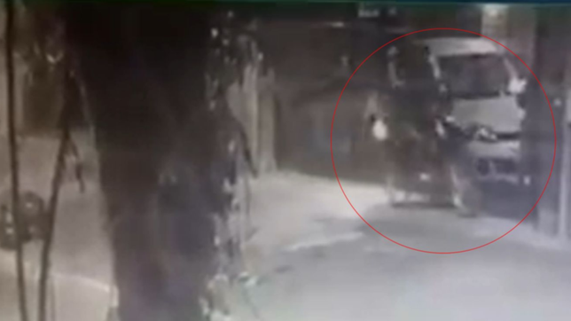 video: dos motochorros lo atacaron en la entrada de su casa y se salvo por la alarma