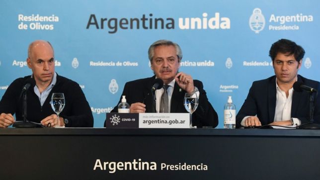 fernandez, kicillof y larreta endureceran la cuarentena pero sin volver a la fase 1