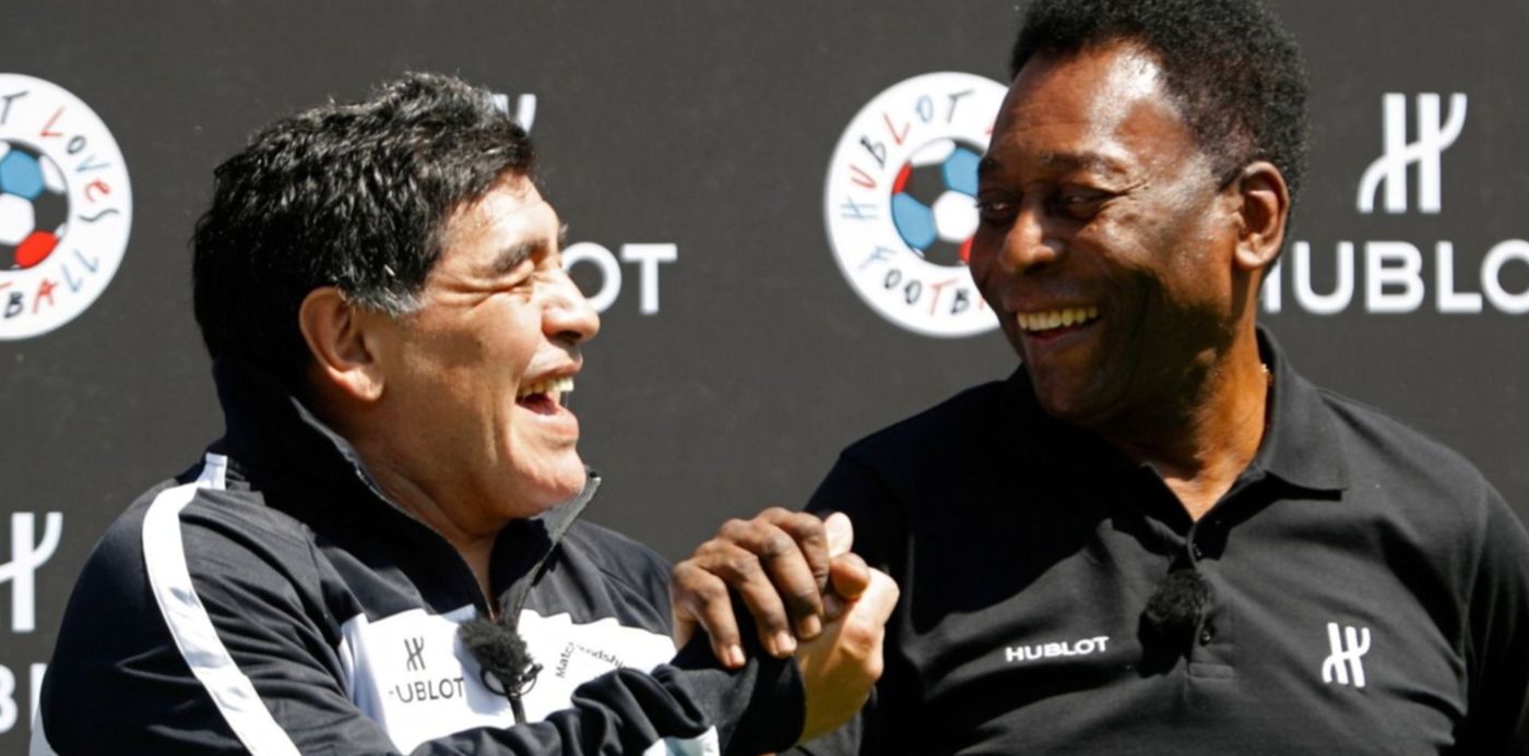 Maradona y Pelé - Maradona Pelé la noche del diez
