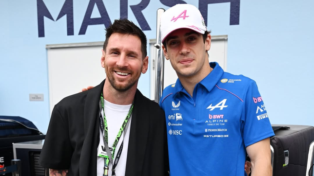 la esperada foto entre messi y colapinto marco la previa del gp de miami