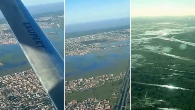 el sorprendente video que muestra como esta la region a 3 dias de una nueva inundacion