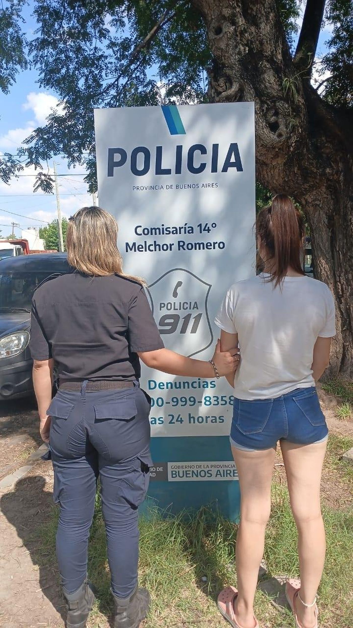 Una de las detenidas por el intento de usurpación en La Plata