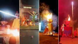 la plata revivio el ritual de la quema de munecos en todos los barrios la plata revivio el ritual de la quema de munecos en todos los barrios