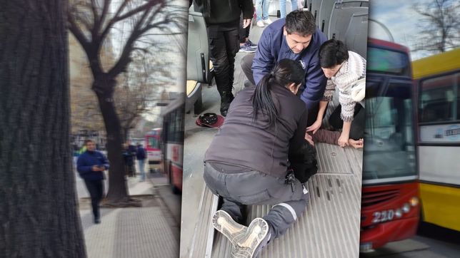 un inspector de micros aplico maniobras de rcp y le salvo la vida a un pasajero