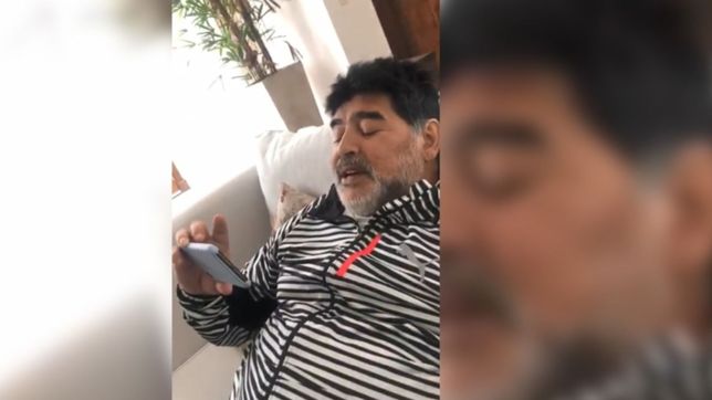 ?¡que golazo!?, la reaccion de maradona al ver el gol de la jugadora del lobo