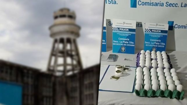 descubren a una mujer vendiendo huevos con marihuana adentro de una carcel de la plata