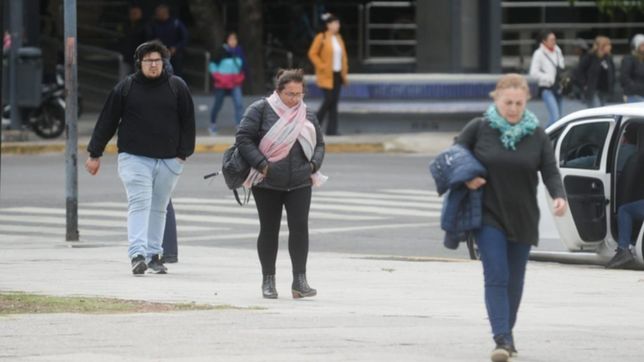 arranca una seguidilla de dias muy frios y con lluvia en la plata