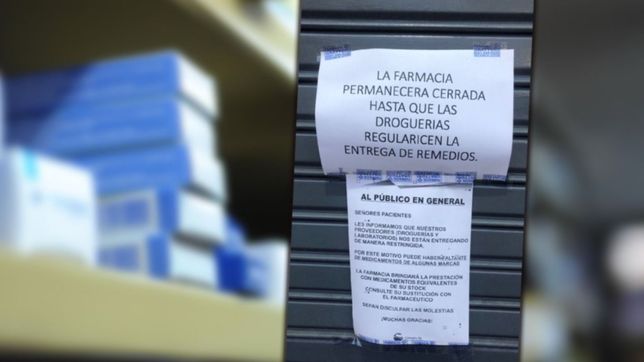 farmacias de la plata encienden alarmas por el faltante de medicamentos