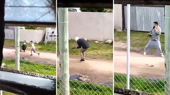 dos bandas, 30 segundos y unos 20 disparos: un impactante tiroteo infernal genera conmocion