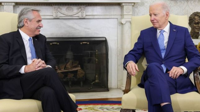 alberto fernandez se reunio con biden y agradecio el apoyo ante los foros internacionales