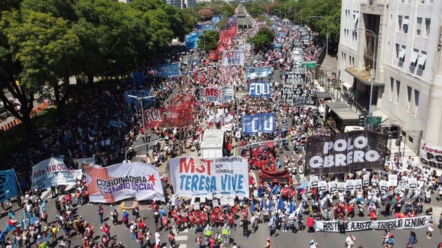 el frente de izquierda reafirmo que se une al paro general y marcha separado al resto