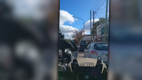 El video que muestra la persecución a una banda de chilenos en los ojos de uno de los policías