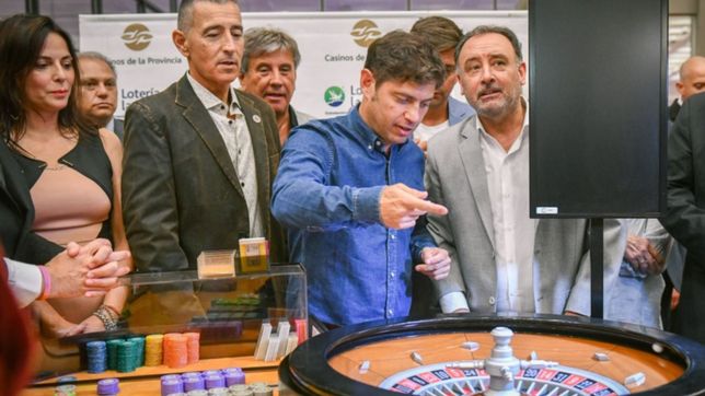 kicillof lanzo la primera bola en el casino de mar del plata: ¿que numero salio?