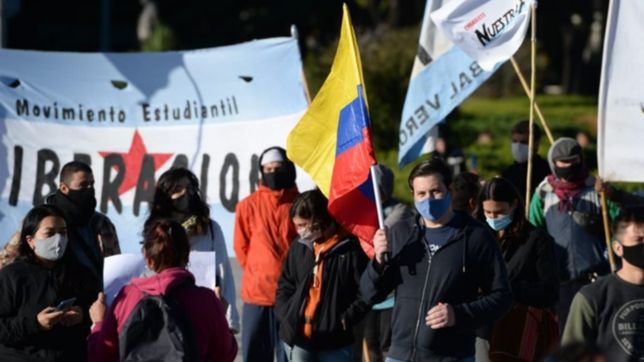 realizaran una nueva marcha en la plata en solidaridad a colombia