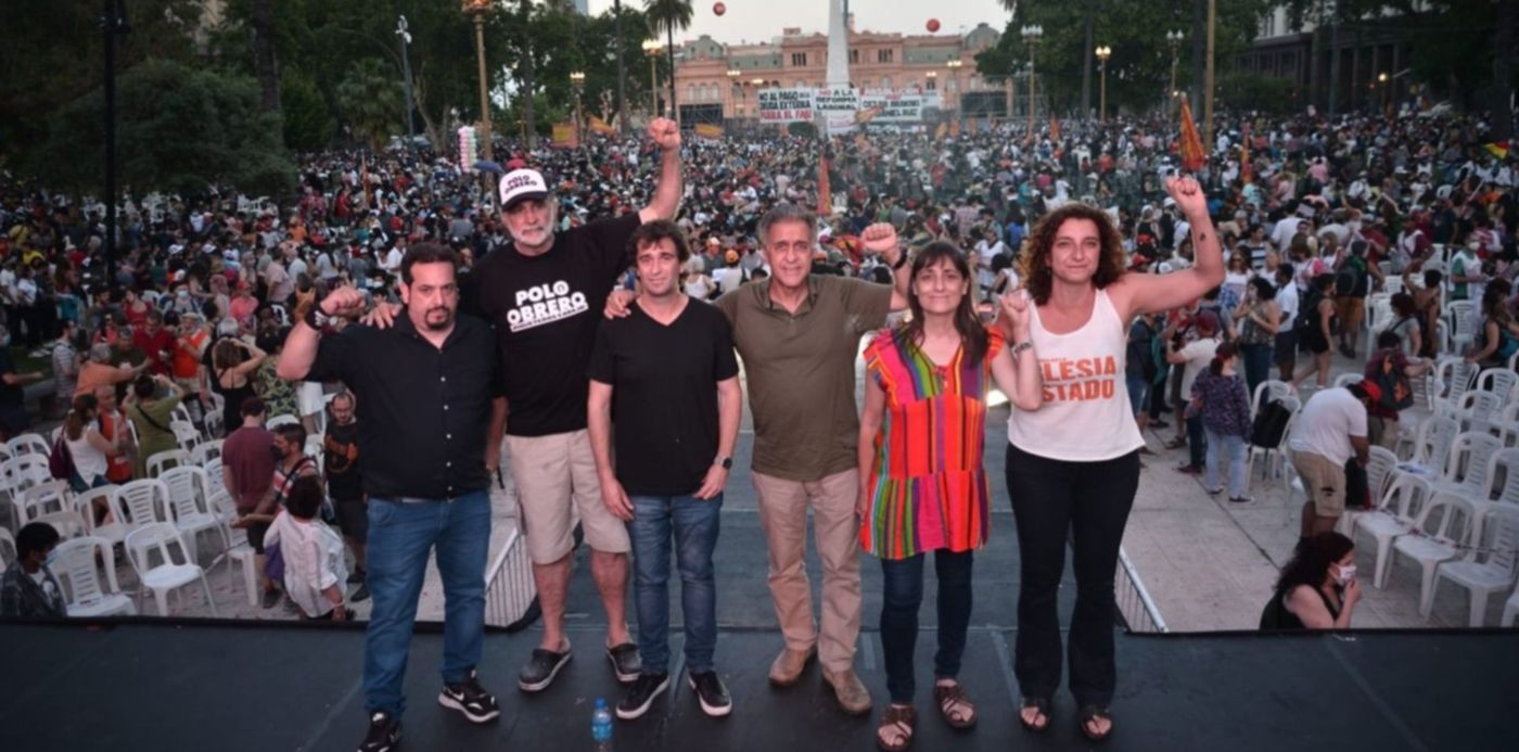 Acto del PO en Plaza de Mayo