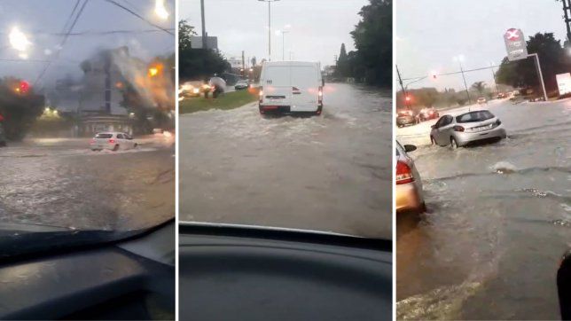 los impactantes videos de las calles anegadas por el temporal en la plata