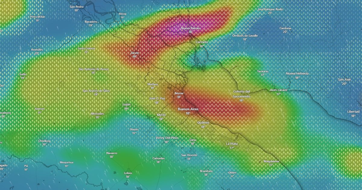 Alerta en La Plata la impactante imagen del radar que muestra la