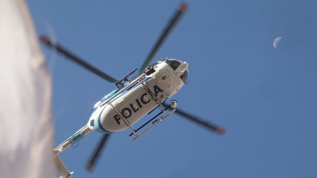 con un helicoptero y ferreos controles, la aprevide refuerza el operativo policial para el clasico platense