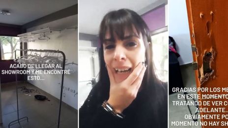VIDEO: Le vaciaron un showroom de ropa en La Plata y sospecha de una ex amiga