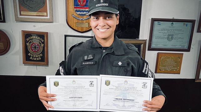 una joven de berisso hizo historia al convertirse en la primera mujer en aprobar un exigente curso del spb