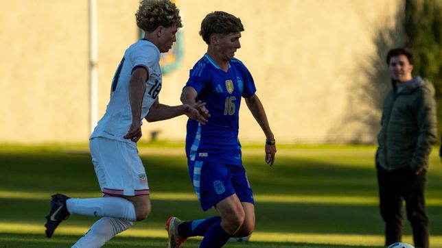 salvador fuster sumo minutos en el amistoso de la sub-16 argentina ante estados unidos