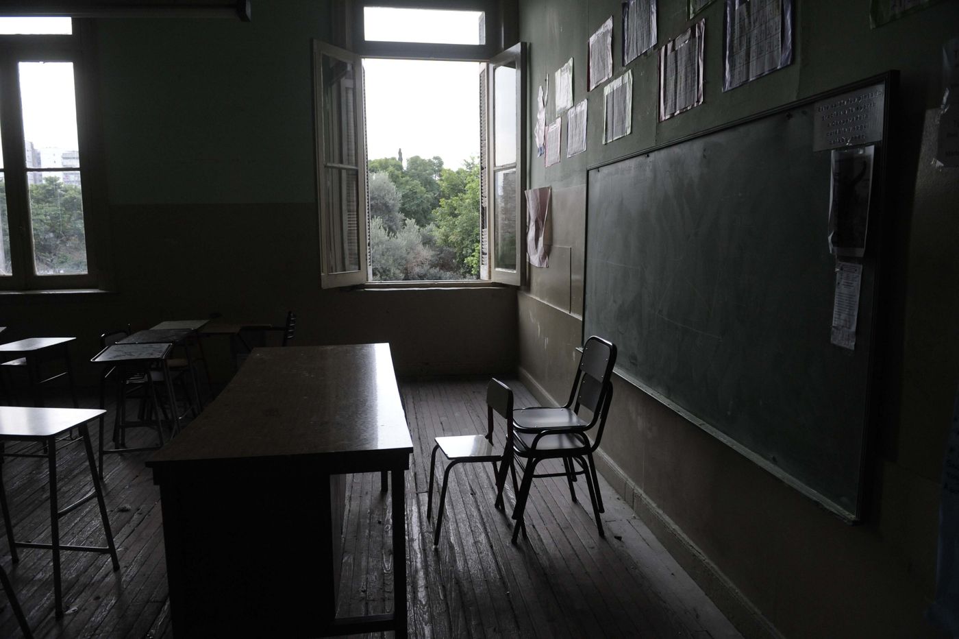 Aula vacía paro docente1.jpg