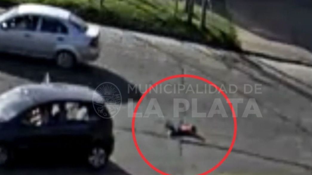 Dramático momento en La Plata: un nene cayó de un auto en movimiento y se salvó de milagro
