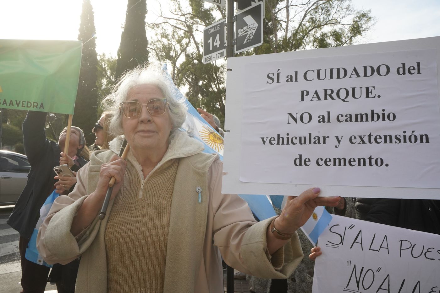 Los vecinos del parque Saavedra protestaron porque no están de acuerdo con los cambios en el tránsito.