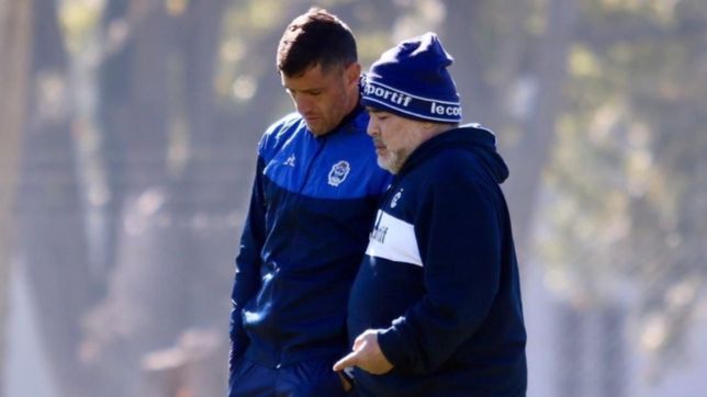 gimnasia: maradona tiene en mente el equipo y hay algunas sorpresas para visitar a talleres