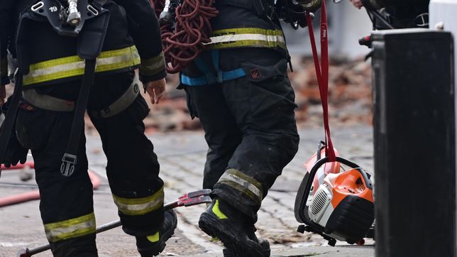 un incendio en un descampado de gorina genero alarma entre los vecinos de la zona