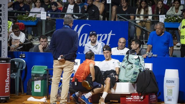 el llanto de tomas etcheverry por la lesion que le impidio jugar con alcaraz