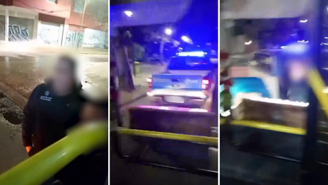 El chofer de un micro y un agente municipal se trenzaron en una insólita discusión de tránsito