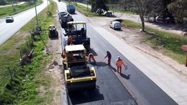 avanza la repavimentacion de una ruta clave para la plata y municipios de la region