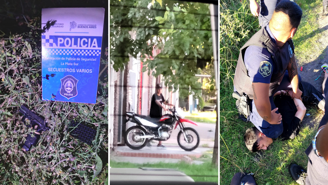 Un joven buscado por un sinfín de robos se tiroteó con la Policía y recibió dos disparos en La Plata