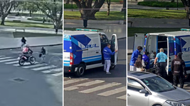 una mujer de 71 anos fue atropellada por una moto en plaza san martin y el conductor escapo