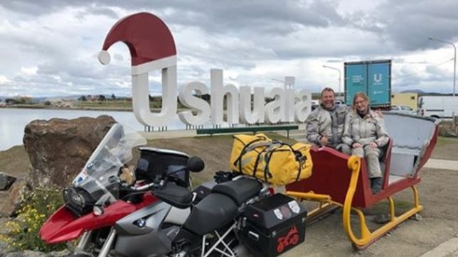 de canada a ushuaia en moto: la conmovedora historia de padre e hija con un fin solidario