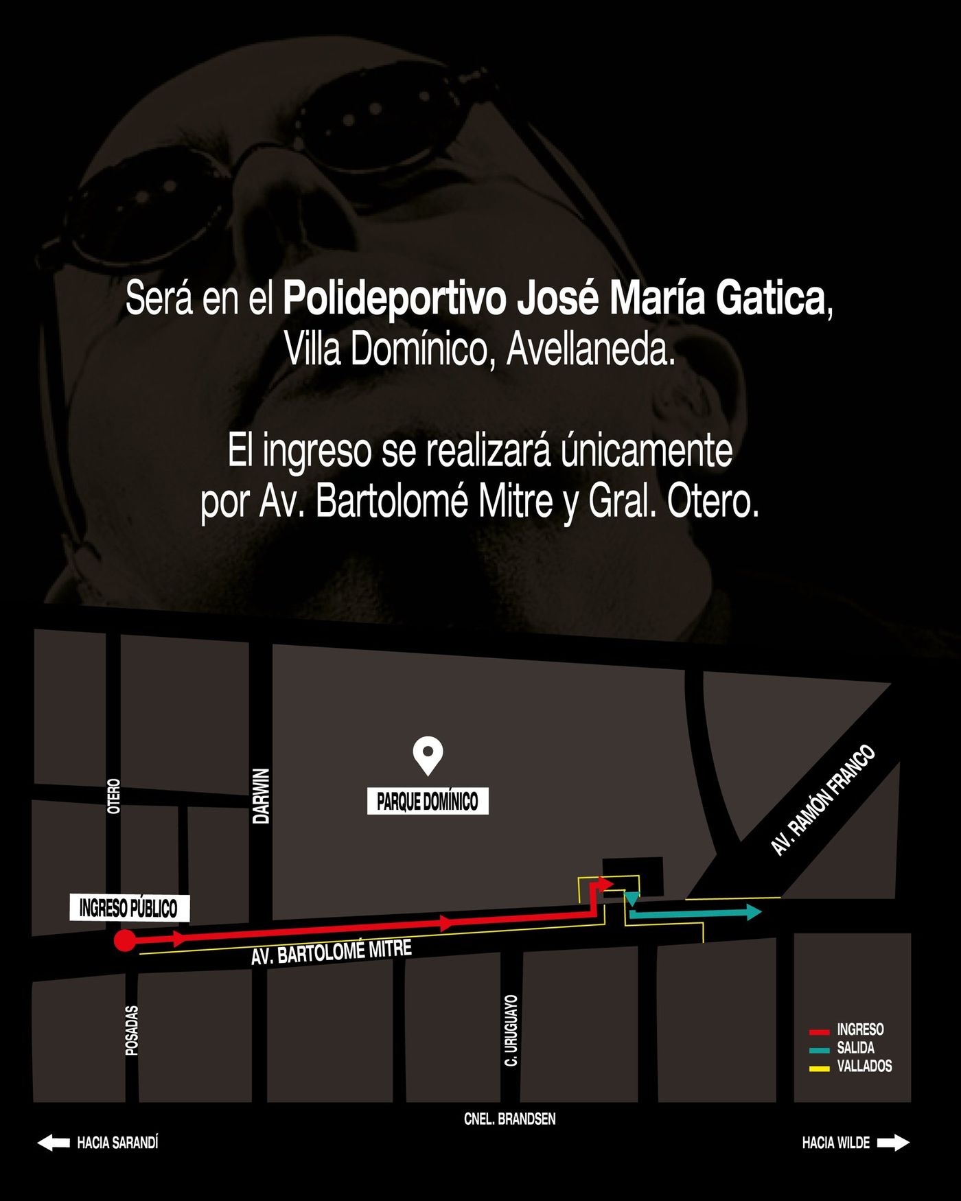 Ingresos, salidas y vallados en la zona del Polideportivo Gatica