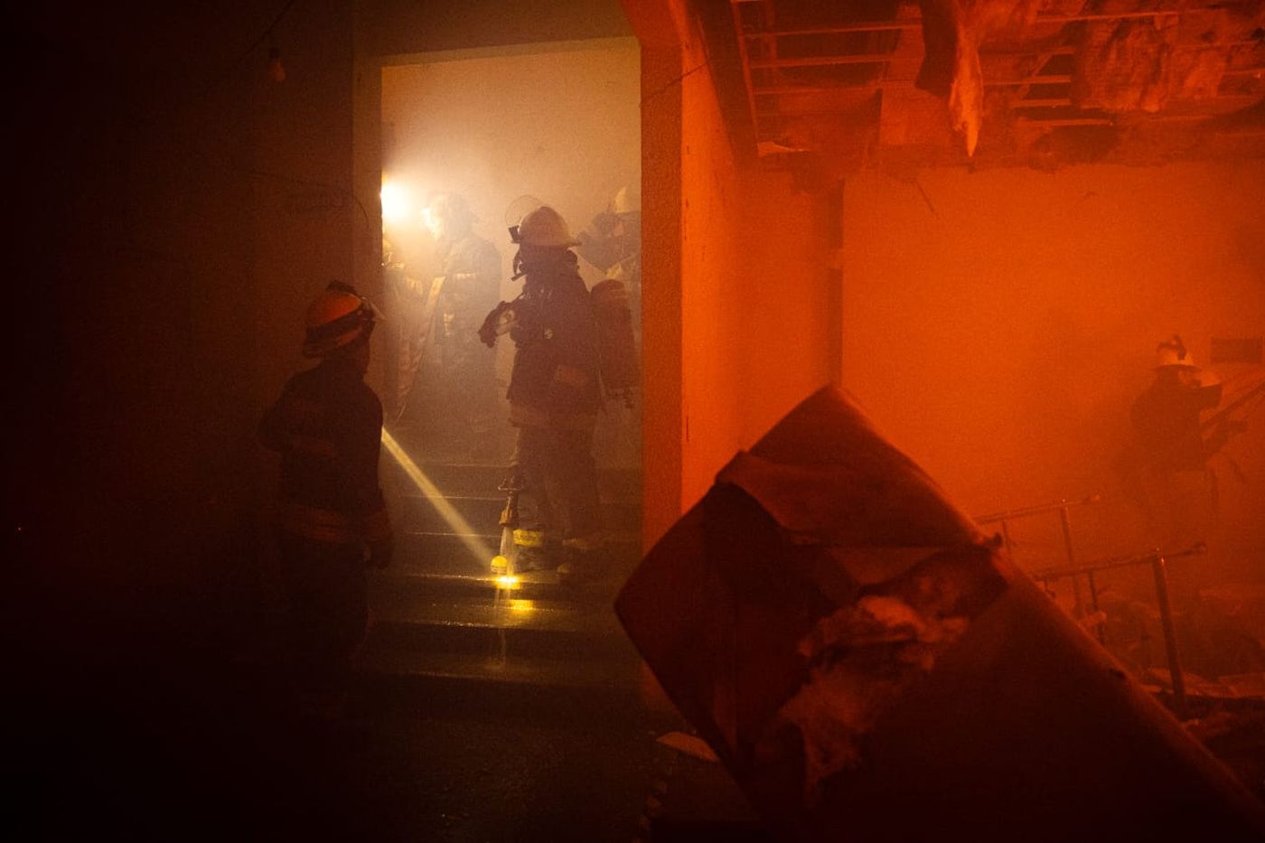La Cruz Roja reunió voluntarios y cuerpos de emergencia en ejercicios que incluyeron accidentes, incendios y rescates complejos