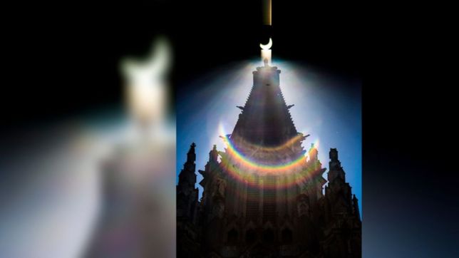 se oscurecio el cielo y asi se vio el eclipse total de sol en la plata