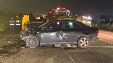 Dos personas resultaron heridas en un fuerte accidente de tránsito en plena Ruta 36 Dos personas resultaron heridas en un fuerte accidente de tránsito en plena Ruta 36
