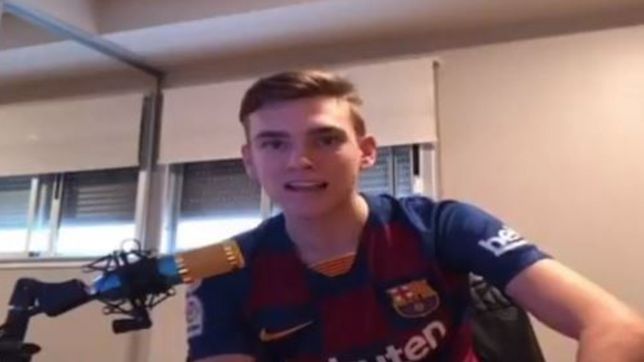 un pincha se hizo pasar por fanatico de messi y el barcelona y se viralizo en europa