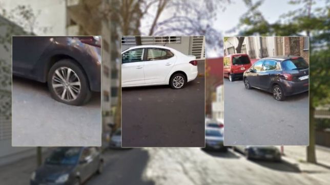 video: todos los autos de una calle de la plata amanecieron con las gomas pinchadas