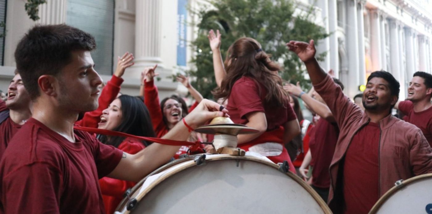Elecciones UNLP festejo en Derecho