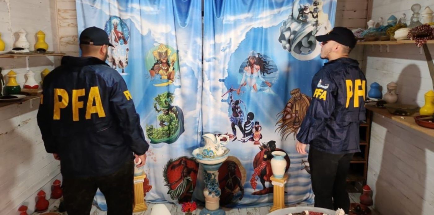 Detención en un templo umbanda