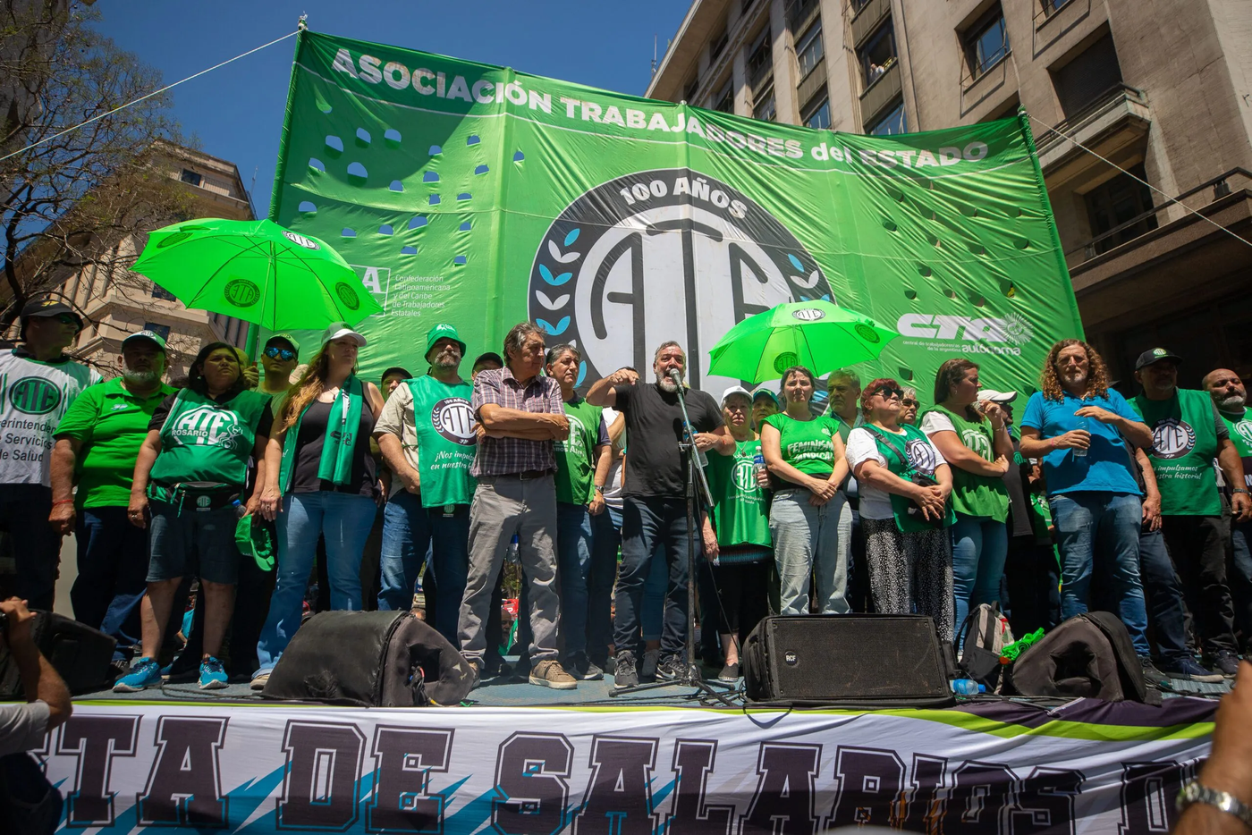 Los trabajadores de ATE se pronunciaron en alerta