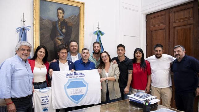 fuerte impulso de la provincia a la union nacional de clubes de barrio