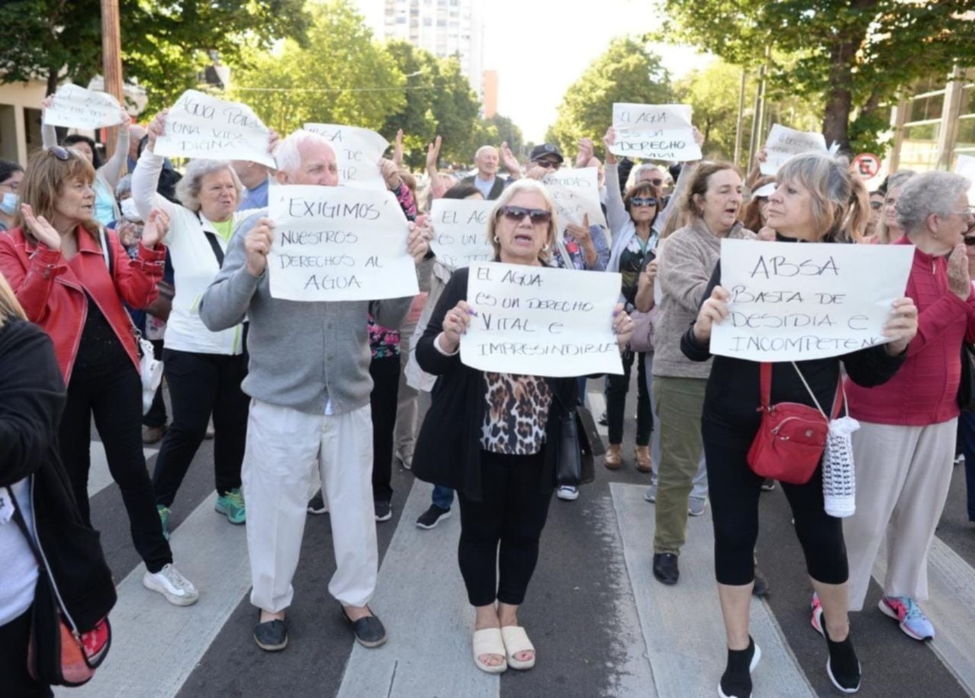 Protesta agua ABSA