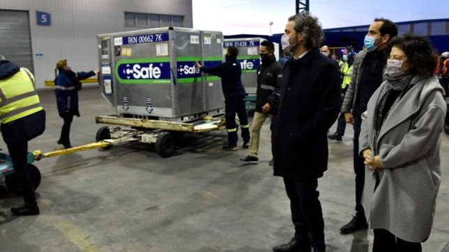 llegaron mas de un millon de dosis de astrazeneca al pais