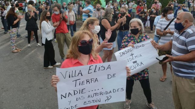 frustrados y sin respuestas de berni, villa elisa vuelve a movilizarse por la inseguridad