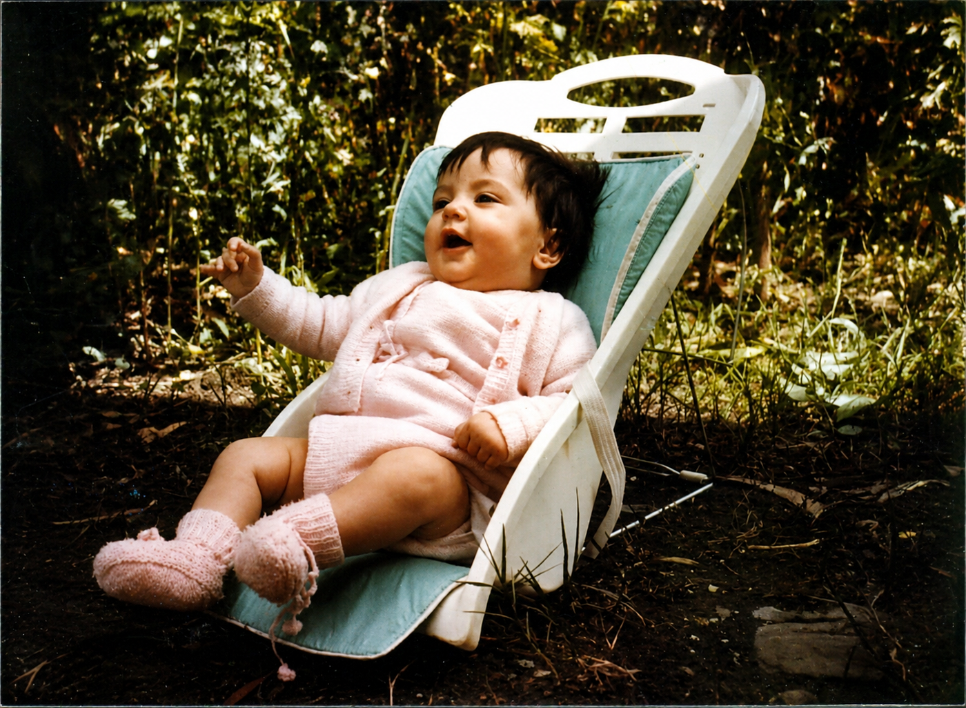 Una de la fotos más conocidas de Clara Anahí, una de las ultimas antes de su secuestro
